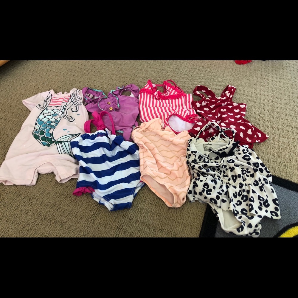 Size 12/18 months girls bathing suits